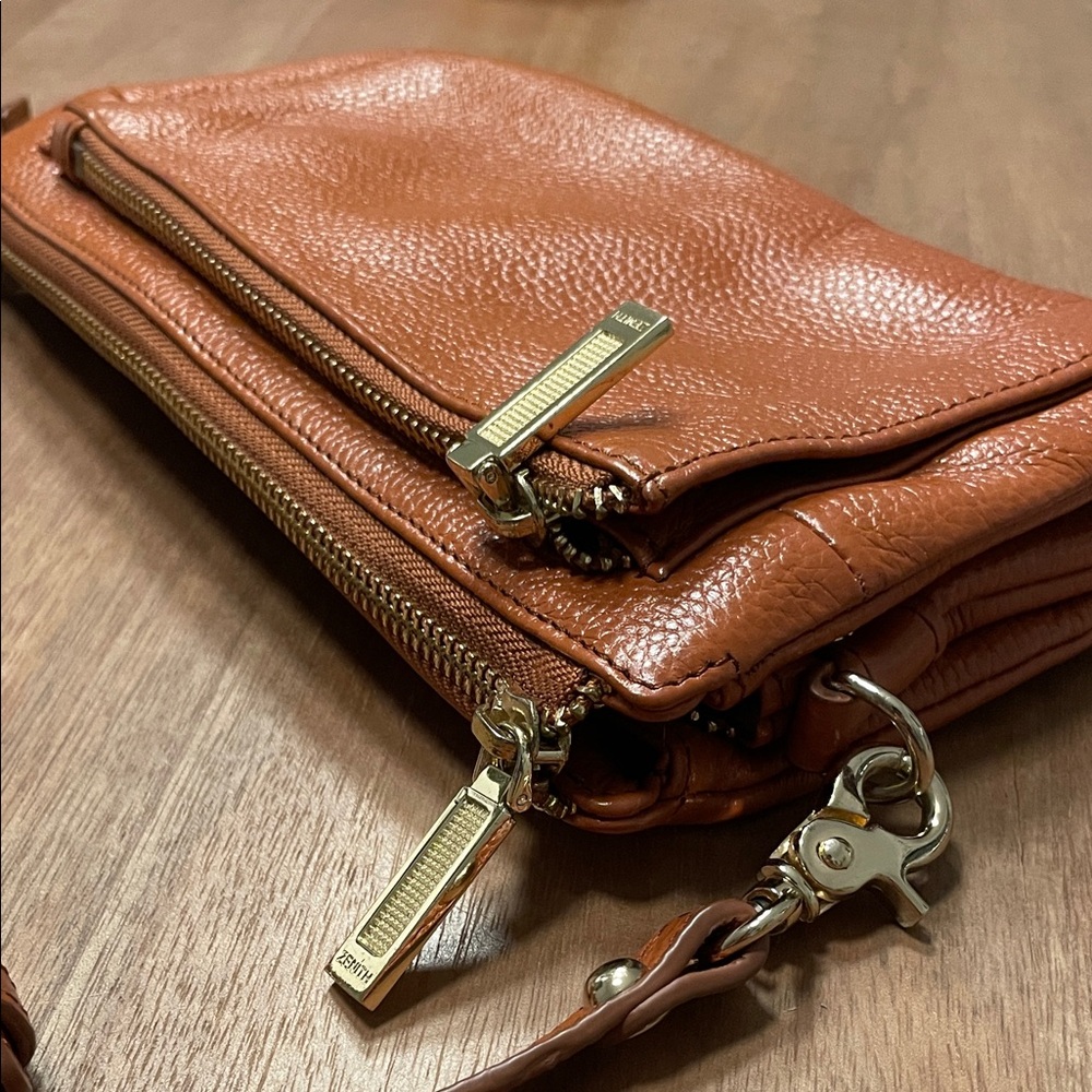 Zenith Caramel Leather 3-in-1 Crossbody Bag